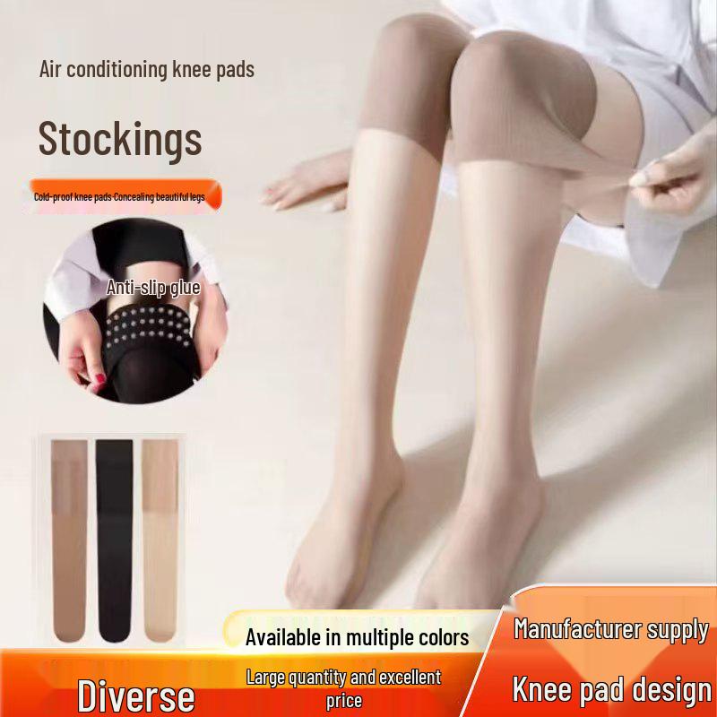 Women's Air-Conditioned Knee Pad Stockings - Over-the-Knee & Mid-Calf Thin Summer Socks