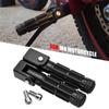 1 Pair Rear Passenger Foot Pegs M8 90 Degree Folding For Bmw Honda Kawasaki