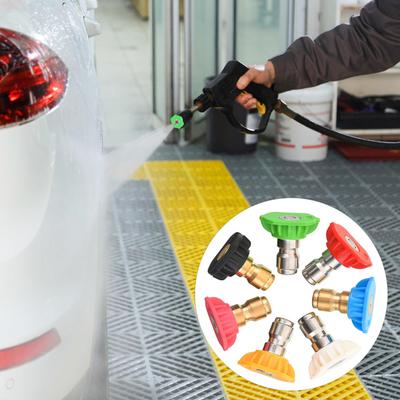 1 Set Punte Idropulitrice con Porta Ugelli Ugello Idropulitrice Cambio Rapido Pollici Attacco Rapido 4000 PSI Oltre