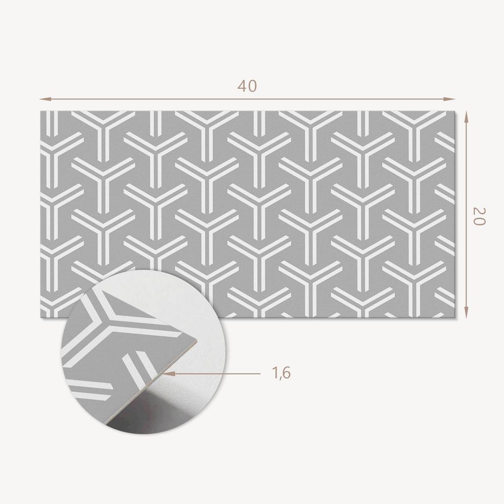 Naklejane Kafelki Dekoracyjne Do Szybkiej Odmiany Ściany Geometryczny Wzór Strzałek 10X40X20 Cm