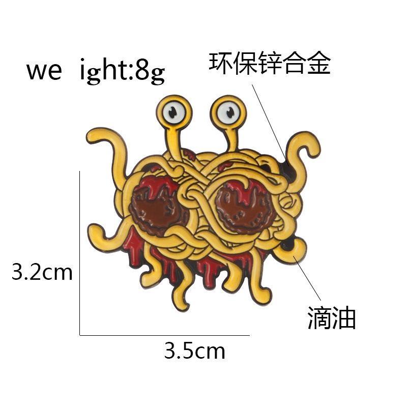 Jewelry Flying Spaghetti Monster Brooch Wish Creative Jewelry Spaghetti Design Brooch
