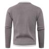 Two-piece Knitted Sweater for Men's Pullover Loose Inner Round Neck Warm Bottom