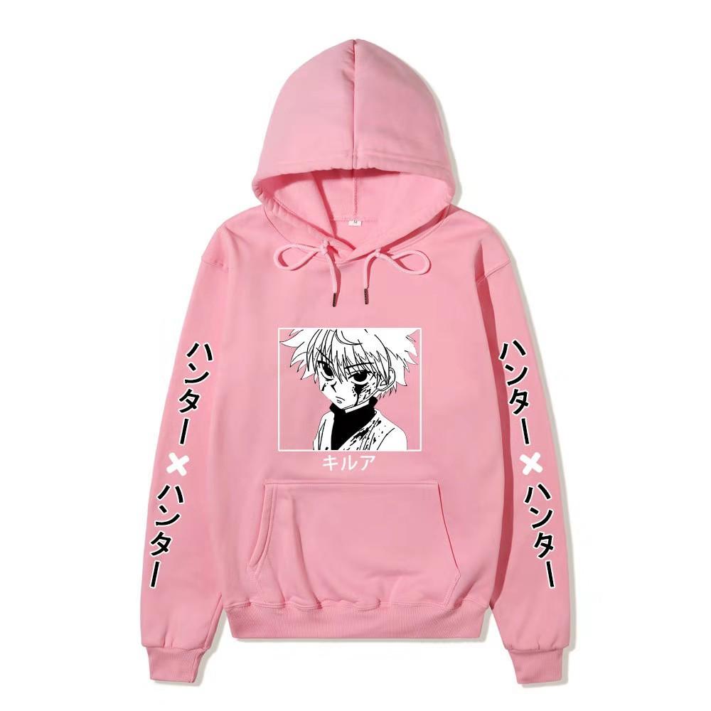 HUNTER X HUNTER Killua Zoldyck Graphic Printing Sweatshirts  Hip Hop Casual Unisex Autumn Winter Fleece Streetwear Tops