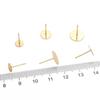 Copper Circular Flat Non Hanging Earrings For DIY Jewelry Making Craft Accessories
