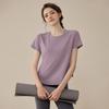 OEING Women's Quick-Dry Yoga Pilates Short Sleeve Top