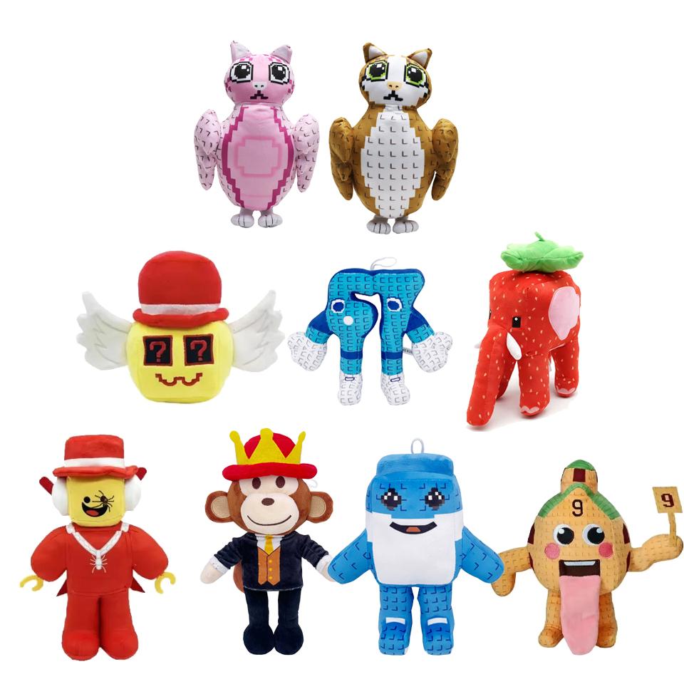 Steel een Brainrot Jandel Pluche Anime Jandel Reusachtige Toriel Nee. 67 Blauw Knuffeldier Rode Hoed Zwarte Aap Kinder Kerstcadeaus