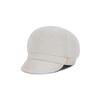 VARZAR VA Studded Herringbone Slim Newsboy Cap Ivory