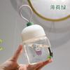 Water bottle high value portable portable plastic cup cartoon children's water cup cute mini lifting rope fat cup gift