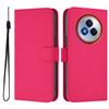 For Realme Narzo 80 Pro 5G Case Solid Color Wallet Leather Phone Cover with Strap