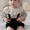 Ruffle Baby Jumper Dress Lotus Leaf Collar Baby Shorts Climb Suit  Newborn Baby