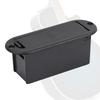 2PCS Plastic Battery Cover Box Black Color Guitar Battery Case  For 9V Battery