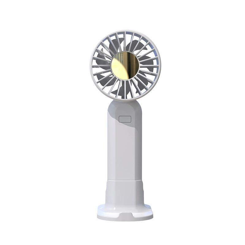 Portable Silent Semiconductor Ice Pack Fan: Handheld, Foldable, Desktop-Use, Cold Compress Handheld Fan