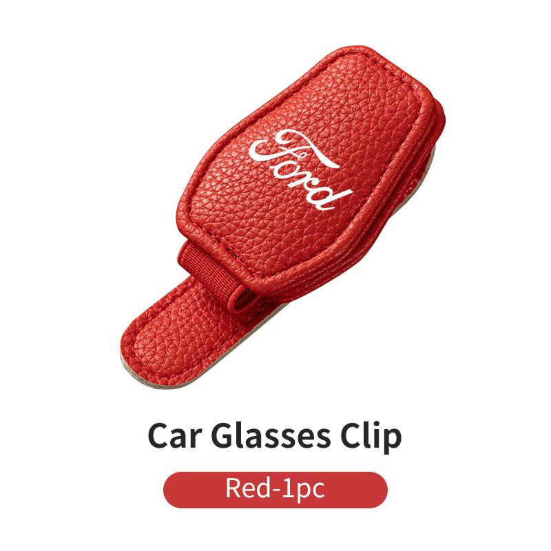 PPWE7 Car Sun Visor Glasses Holder Sunglasses Card Eyeglass Clip For Ford Focus Mk2 Mk3 Mk4 Fiesta Ranger Mondeo S-MAX Kuga
