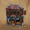 MOC-177014 Mittelalterliche Straßenszene Hausbau-Serie Puzzle DIY Kreatives Spielzeugmodell Ornamente Weihnachtsgeschenk
