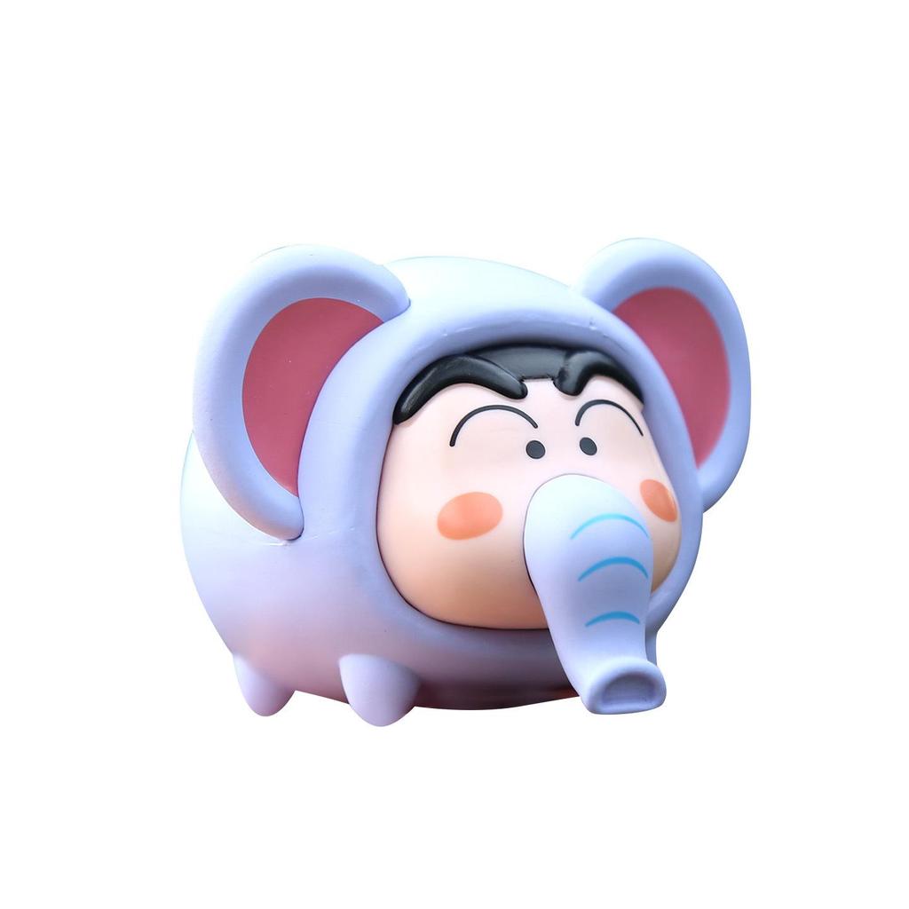 Animal Cosplay Series: Shin-chan Bee, Panda, Elephant, Rabbit Figures - Trendy Play Blind Box Ornaments
