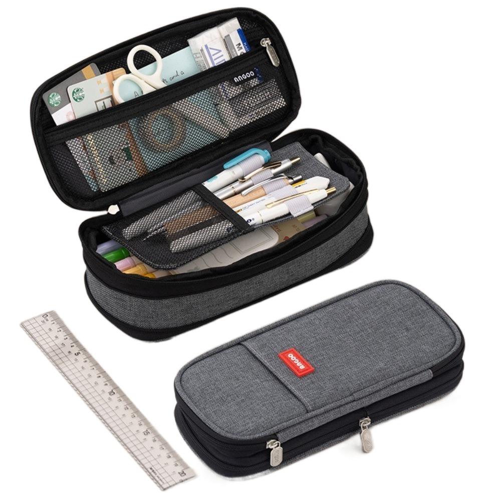 Multifunctional Stationery Bag Double-layer Stationery Organizer Fashion Pen Box  Gift