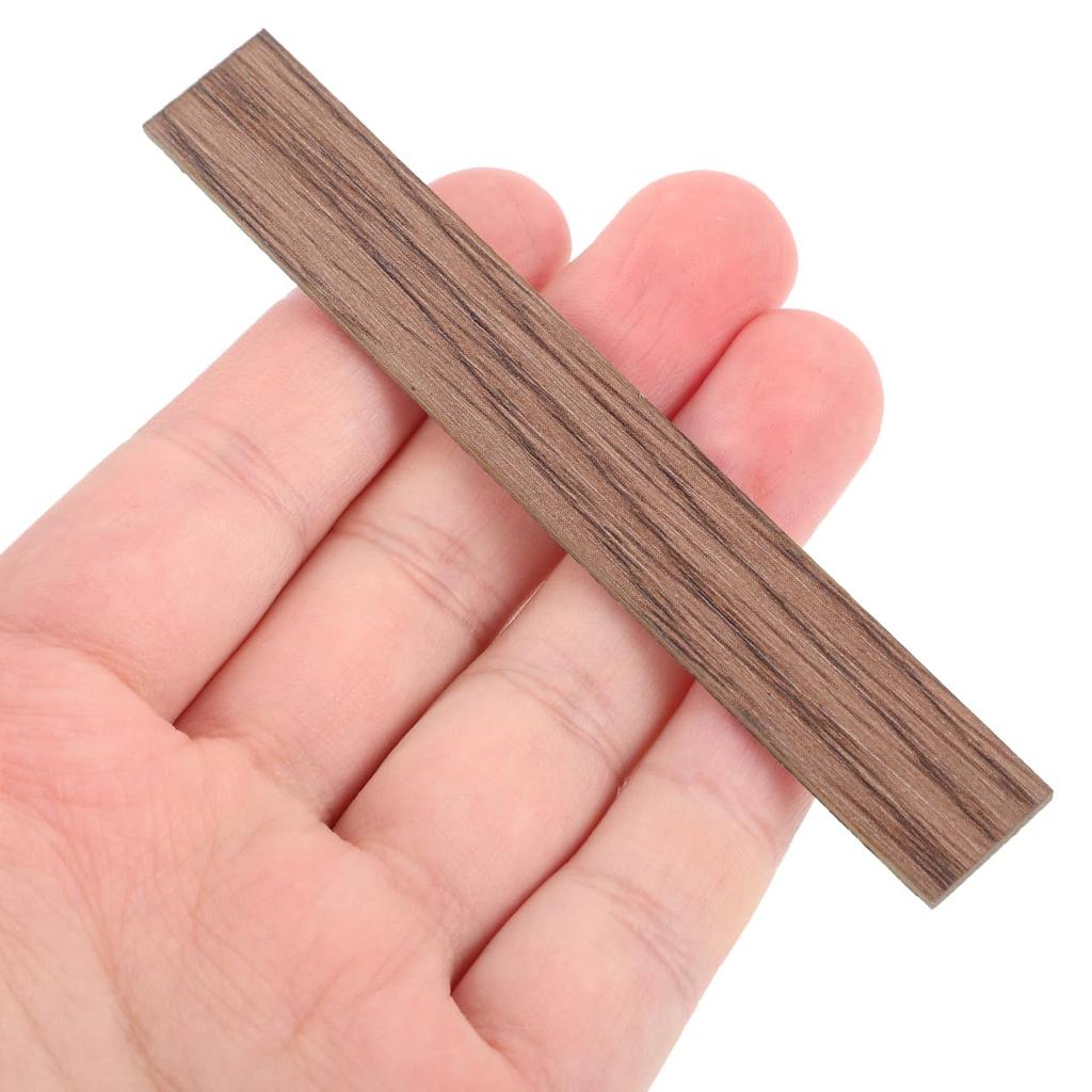 OUNONA 40 Pieces Miniature House Imitation Wood Grain Flooring Boards, 10x0.6x0.08 Inches, Dollhouse Accessories, Model Flooring, DIY Interior Decor