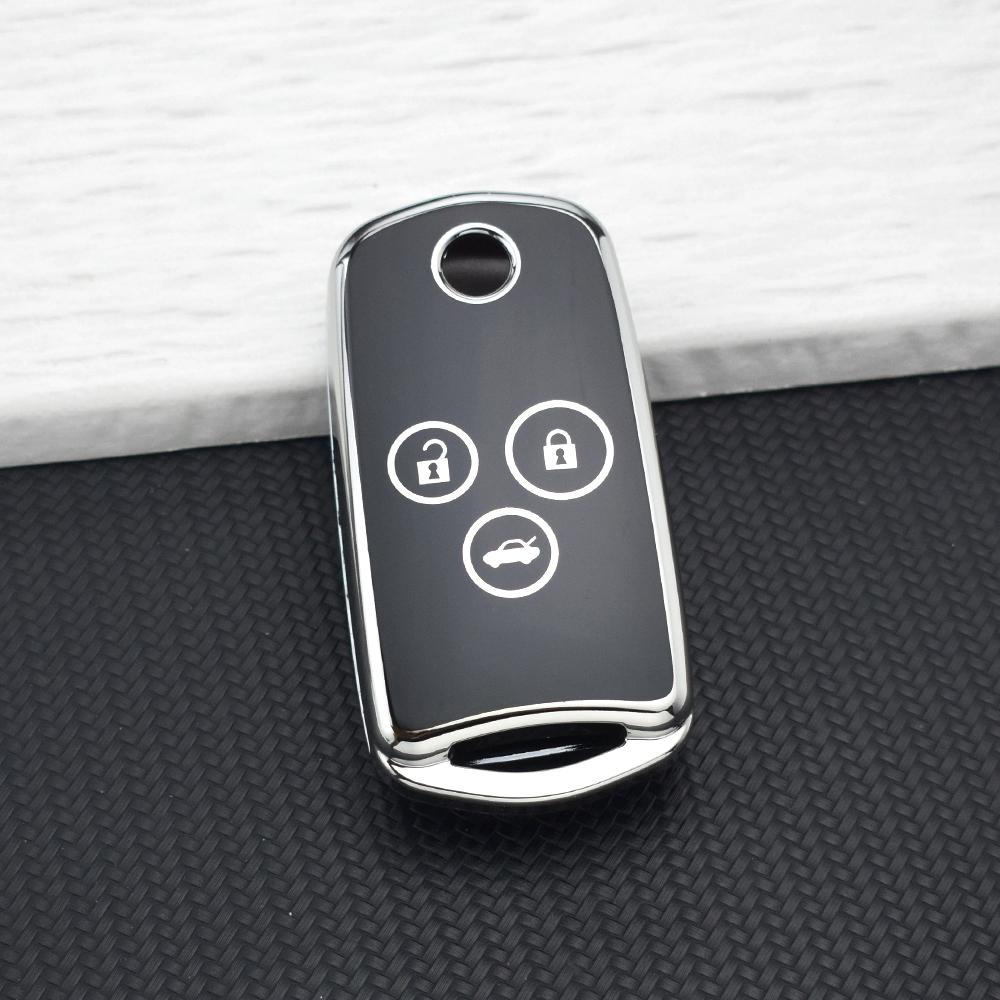 TPU Car Flip Key Case Cover For Acura TL TSX ZDX RSX CRZ Honda Civic Fit Accord CRV HRV Jazz Odyssey Car Key Chain Accessories
