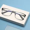 Men Square Metal Large Frame Reading Presbyopia Glasses Business Eyewear Diopters +1.25  To +6.0