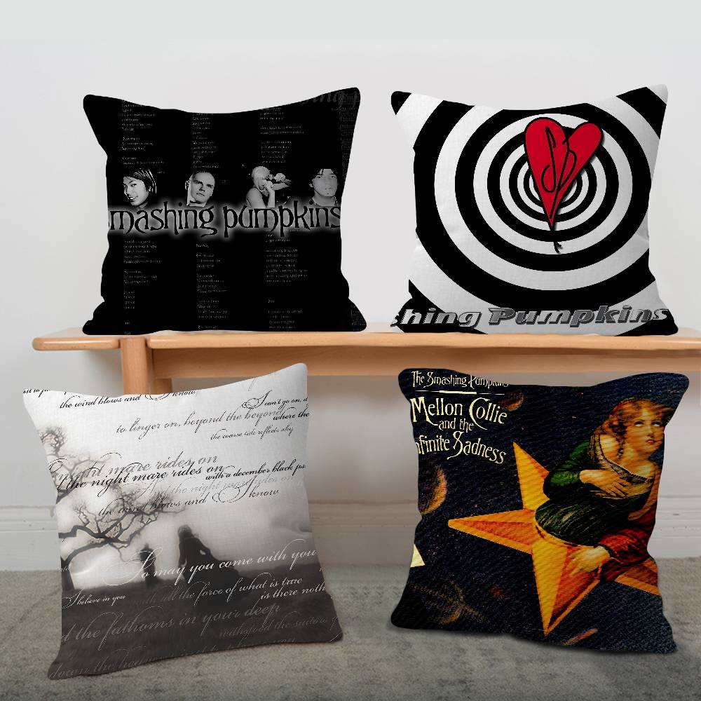 The SSmashing Pumpkins Band Premium Cm Cushion Cover Pillow Cover Decor Pillowcase Home Pillowcase for Couch Pillow