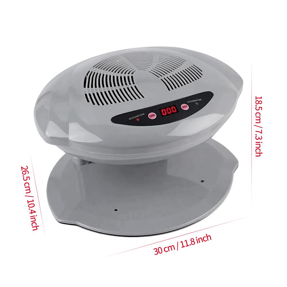 

Сушка для ногтей Нейл-арт Воздушная сушка Горячий и холодный Автоиндукция Воздушная сушка лака для ногтей 400 Вт Воздушный вентилятор для ногтей Машина для сушки US Plug серый