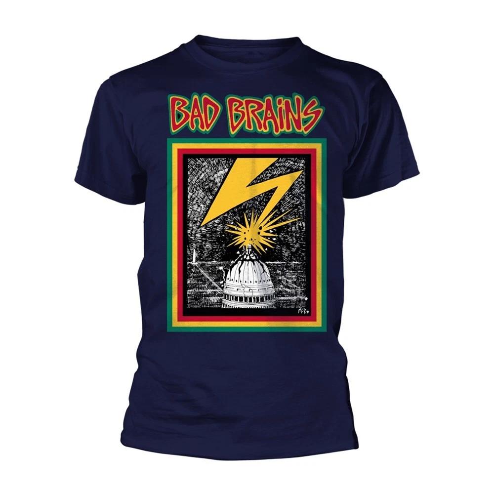 Bad Brains 'Bad Brains' Navy Blue T shirt - NEW