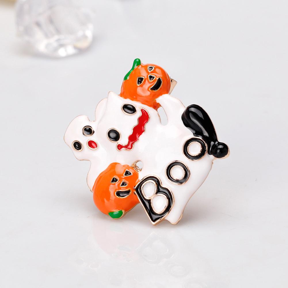 Dámská jedinečná brož ze slitiny s pokovením Módní kreslená dýně Duch na Halloween