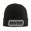 KMFDM Rockband Strickmütze Damen Unisex Mützen Herbst Wintermützen Acryl Warme Melonenmütze