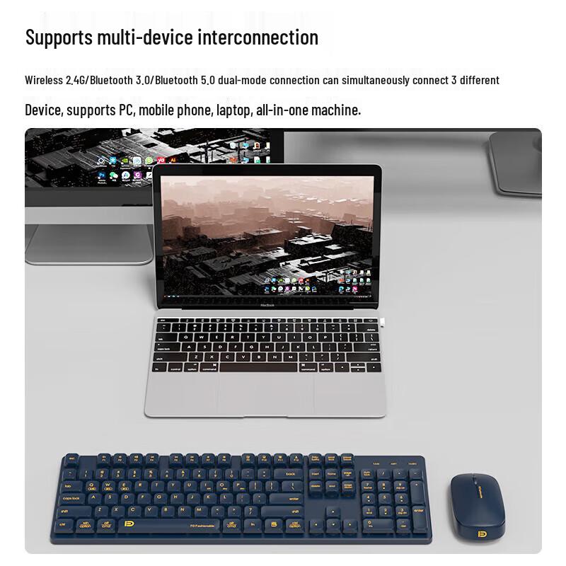 

Fuhde EK663t Wireless Bluetooth Keyboard Mouse Combo