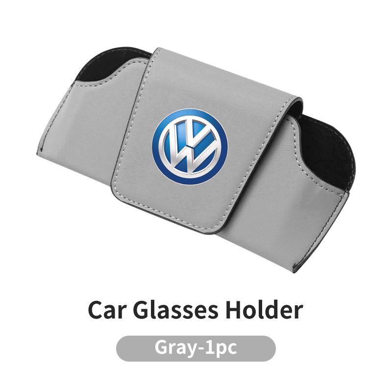 Car Leather Portable Glasses Bag Sunglasses Auto Interior Accessories For Volkswagen VW Golf 4 6 7 GTI Tiguan Passat B5 B6 B7 CC Zk2