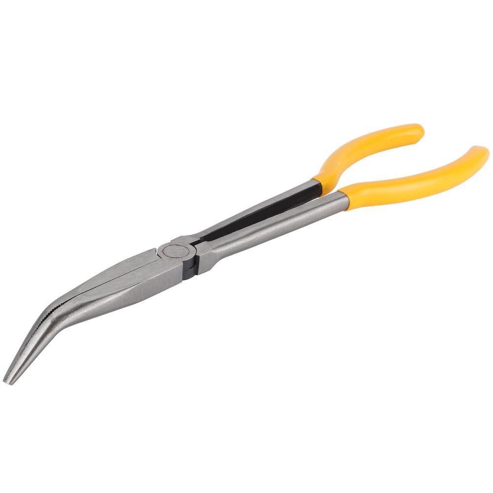 11 Inch Long Reach Pliers Curved Needle Nose Repairing Tools Convenient Needle Nose Pliers Crafts