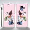 Pro Samsung Galaxy S9 Plus Pouzdro Kožené Flip Peněženkové Pouzdro Pro Samsung S9 GalaxyS9+ Zadní Kryt Tištěná Motýlí Kočičí Skořápka Funda