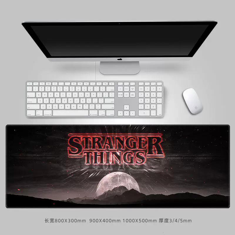 Premium Personalisierte Kreative Mauspads StrangerThings Leder-Mauspad Peripheres Computer-Tastaturpad Große Größe Büro-Schreibtischpad Tastaturpad