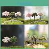 Lindo Ornamento de Jardim em Miniatura com Árvores Únicas para Decoração de Fadas