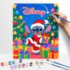 Disney Digital Oil Painting Stitch Christmas Theme Painting Art Handmade Diy Home Decorations