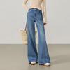 ESE-Y Women's High-Waisted Lyocell Cotton Bootcut Jeans