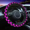 Ten color checkerboard pattern car steering wheel cover Universal 15-inch steering wheel cover