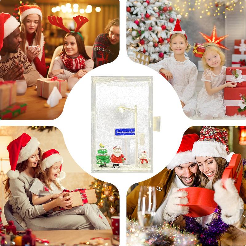 DIY Snow Night Light Ornaments Handmade Christmas Crafts For Kids Adults Decor Christmas Art Street Light For Car RV Bedroom