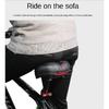 Hollow Breathable Bicycle Saddle Men Women MTB Road Bike Saddle Shock Absorbing Comfortable Big Butt Bike Seat Safety Warning