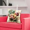 Floral Print Cushion Cover Pillowcase with Zipper Super Soft Wear Resistant Easy Maintenance Decorative Pillowslip