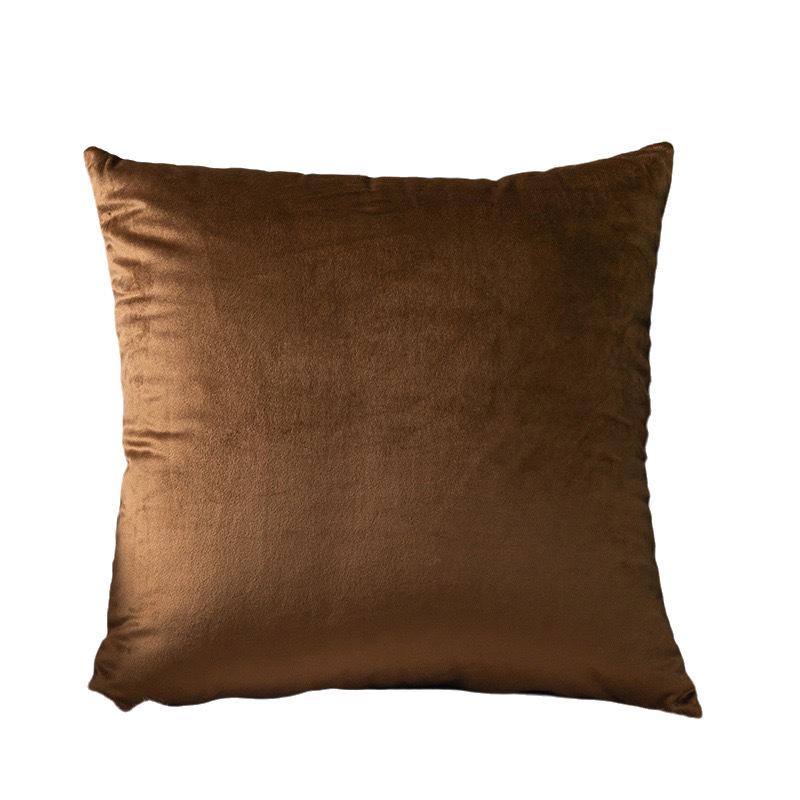 

Бархатная однотонная декоративная подушка - Скандинавский диван, Гостиная, Поясничная поддержка для офиса, Прикроватная подушка для спины 40x40 cm