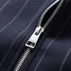 Septwolves Men's Vertical Stripe Baseball Collar Jacket
