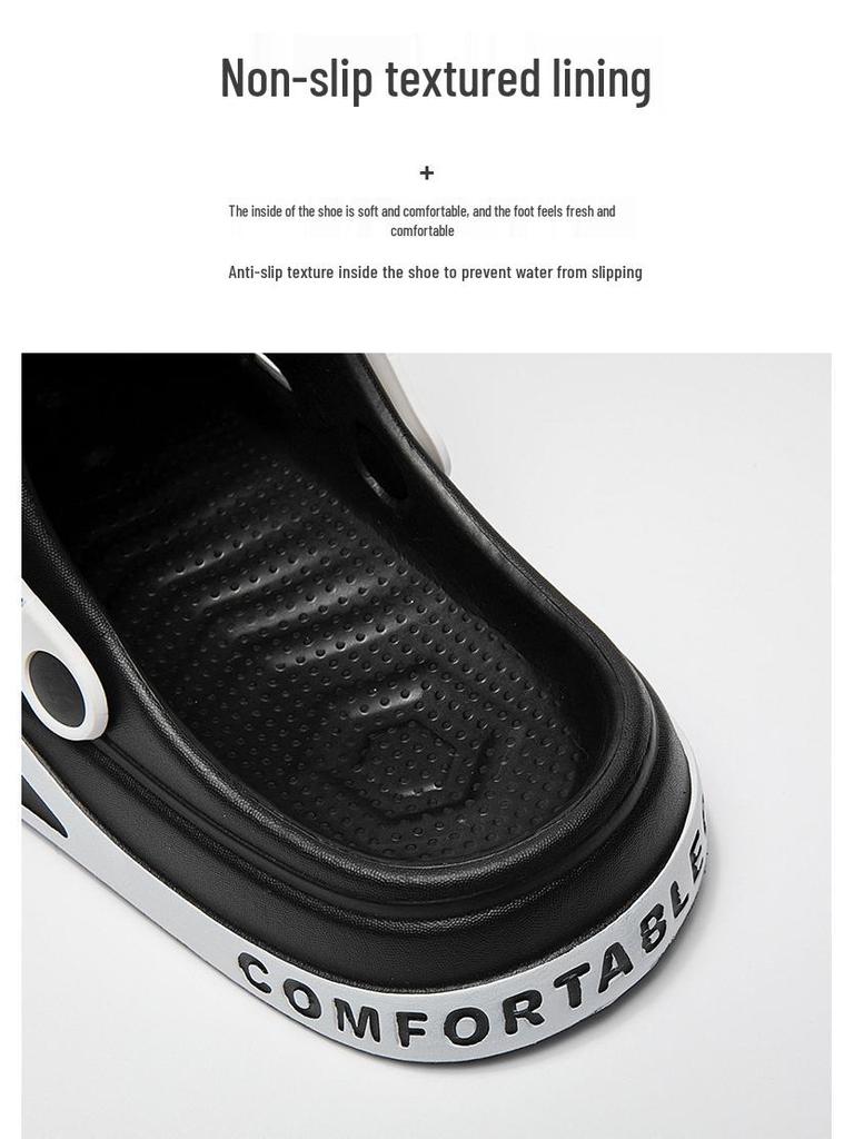 Sandalias y Zapatillas EVA Baotou para Hombre - Verano Antideslizantes Estilo Coreano Zapatos de Playa
