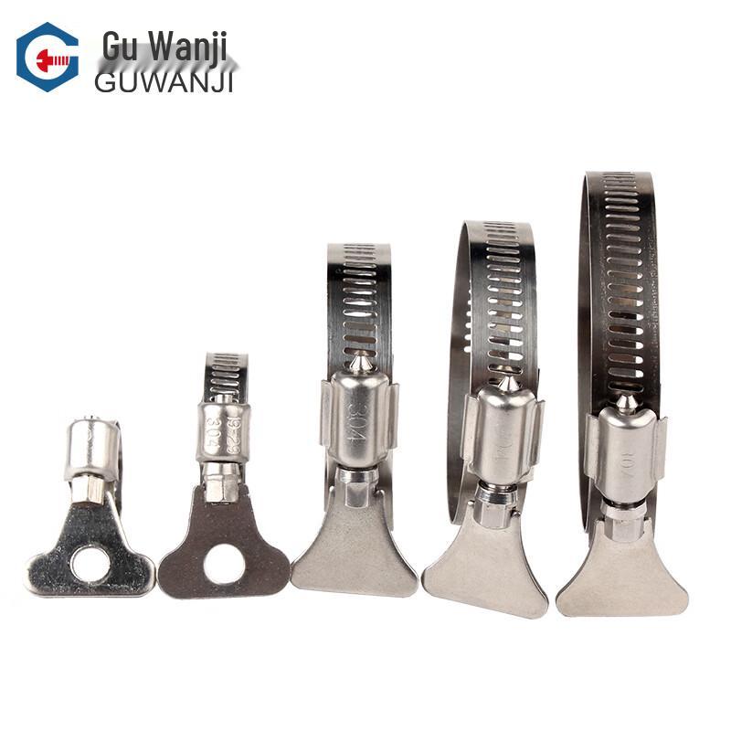 Guwanji 304 Stainless Steel Hand Knob Hose Clamp