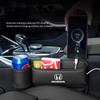 ATX4  Multifunction Leather Storage Box Car Seat Gap Organizer Cup Holder For Honda Civic Fit Accord City Vezel CR-V S660 Odyssey HR-V