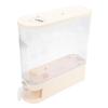 Rice Dispenser with Cup PP Sealed Slim Dry Food Storage Grain Container Bin for Pantry Home Kitchen Organization