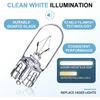 194 Bulb,168Bulb,T10 Light Bulb W5W 1/4 Wedge Base 12V 5W Side Marker Light Bulb Compatible for T10 194 2825 License Plate 168 W5W Car Lights. (10,