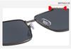 New Nylon Polarized Men's Square Sunglasses: Fashionable, Trendy Driving Shades