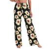 Women's Fashion Casual Print Elastic Waist Home Workout Sweatpants Straight Leg Pants