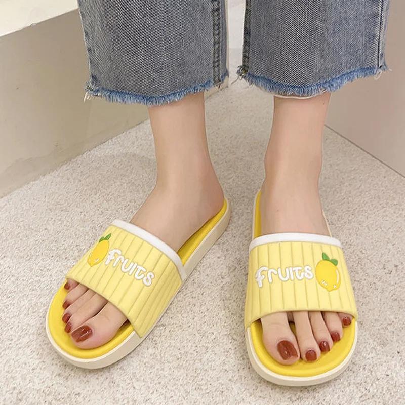 Fashion Flat Slipper Female Summer New 2024 Indoor House Comfortable Cute Sandals With Promotion Hot Casual Face Home Slippers Woman Hot
